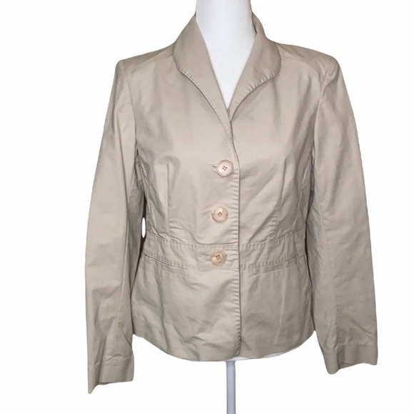 Lafayette 148 vintage tan jacket - Picture 1 of 10